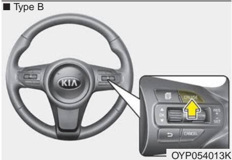 KIA Sedona YP (2014-2018) - Pour régler le régulateur à une vitesse : - 2