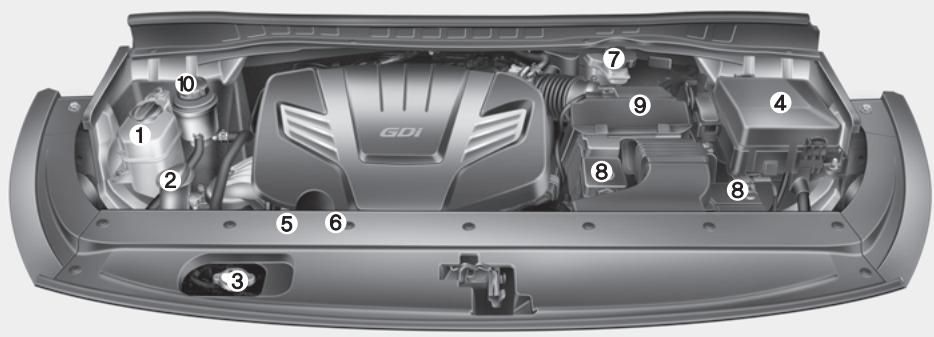 KIA Sedona YP (2014-2018) - ■ Moteur Essence (Lambda II 3,3L) - 1
