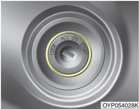 KIA Sedona YP (2014-2018) - POSITIONS DE LA CLÉ DE CONTACT (SI ÉQUIPÉ) - 1