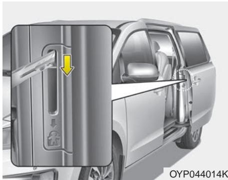 KIA Sedona YP (2014-2018) - Serrure de porte arrière à l'épreuve des enfants - 1