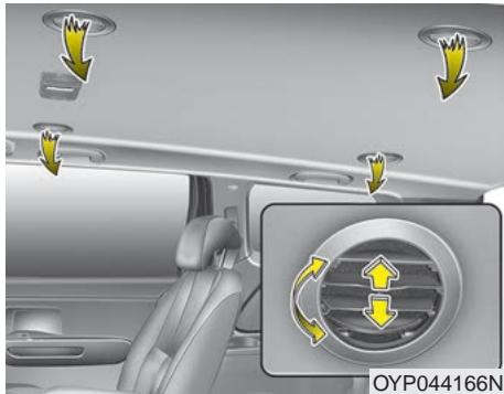 KIA Sedona YP (2014-2018) - Bouches d'aération arrière (si équipé) - 1