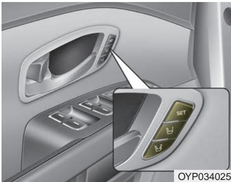 KIA Sedona YP (2014-2018) - Système de mémoire de position du conducteur (si équipé, siège à réglages électriques) - 1