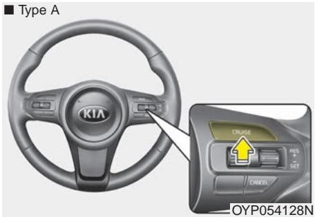 KIA Sedona YP (2014-2018) - Pour régler le régulateur à une vitesse : - 1