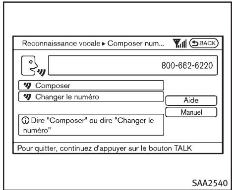 INFINITI FX (2008-2014) - Exemples de commandes vocales - 7