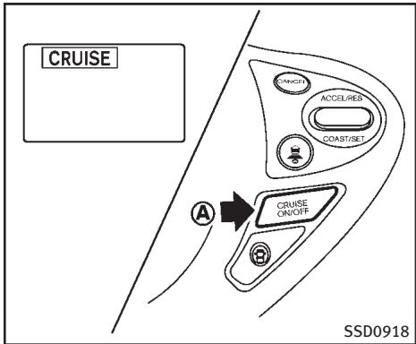 INFINITI FX (2008-2014) - Commande du régulateur de vitesse classique (vitesse constante) - 2