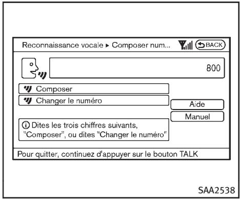 INFINITI FX (2008-2014) - Exemples de commandes vocales - 5