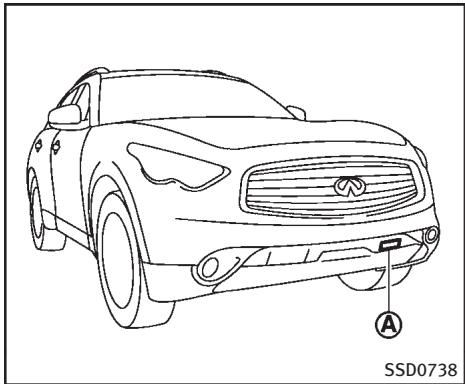INFINITI FX (2008-2014) - SYSTÈME D'ALERTE DE COLLISION FRONTALE (FCW) (si le véhicule en est équipé) - 1