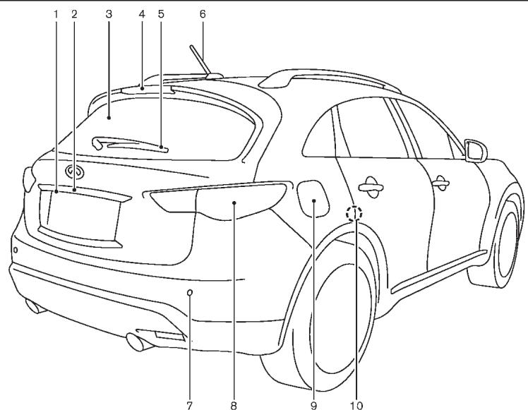 INFINITI FX (2008-2014) - SIÈGES, CEINTURES DE SÉCURITÉ ET SYSTÈMES DE RETENUE SUPPLÉMENTAIRE (SRS) - 3