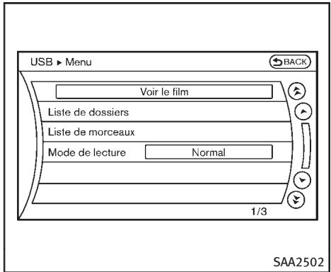 INFINITI FX (2008-2014) - Texte (modèles sans système de navigation) : - 1