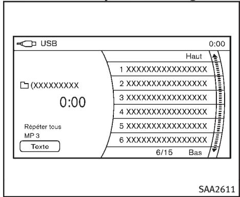 INFINITI FX (2008-2014) - Fonctionnement principal du système audio - 3