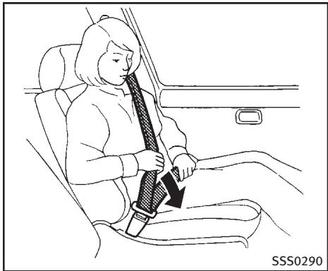 INFINITI FX (2008-2014) - Bouclage des ceintures de sécurité - 1