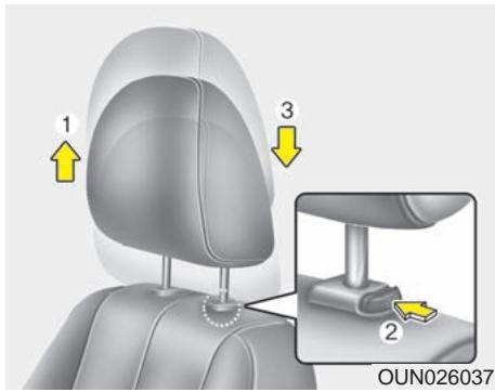 KIA Rondo UN (2006-2010) - Réglage vers l'avant ou l'arrière (si équipé) - 1