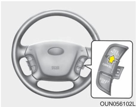 KIA Rondo UN (2006-2010) - Pour désengager le régulateur de vitesse, procédez d'une de ces façon : - 1