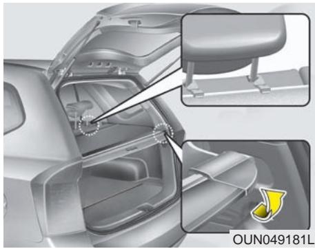 KIA Rondo UN (2006-2010) - Couvre-bagages de sécurité (si équipé) - 1