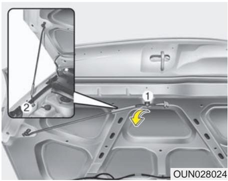 KIA Rondo UN (2006-2010) - Ouverture du capot - 2
