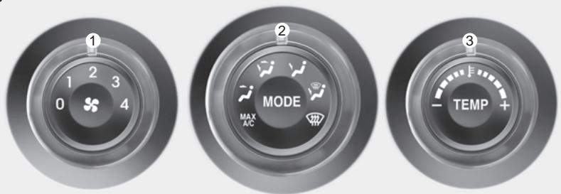 KIA Rondo UN (2006-2010) - SYSTÈME DE CLIMATISATION À COMMANDE MANUELLE (SI ÉQUIPÉ) - 3