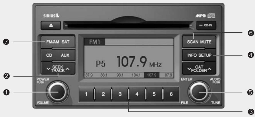 KIA Rondo UN (2006-2010) - * AVIS - Lecture d'un CD protégé contre la copie ou incompatible - 1