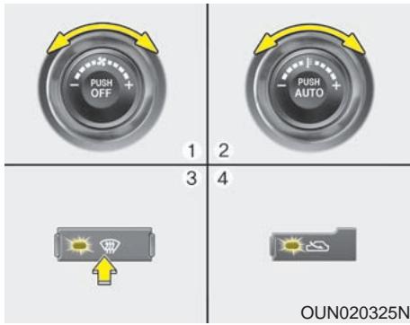 KIA Rondo UN (2006-2010) - Dégivrage de la face interieure du pare-brise - 2
