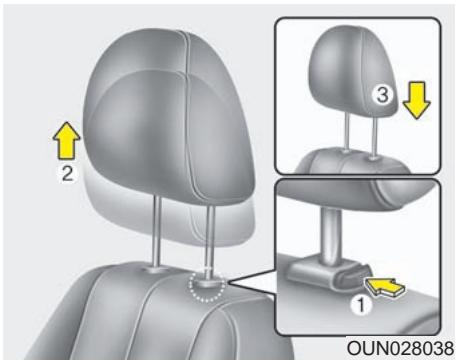 KIA Rondo UN (2006-2010) - Réglage de la hauteur - 1