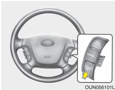 KIA Rondo UN (2006-2010) - Pour augmenter la vitesse régée : - 1