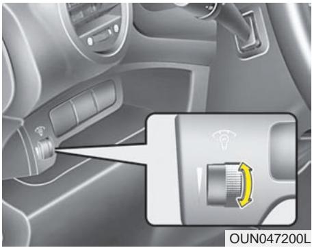 KIA Rondo UN (2006-2010) - Replier le rétroviseur extérieur - 1