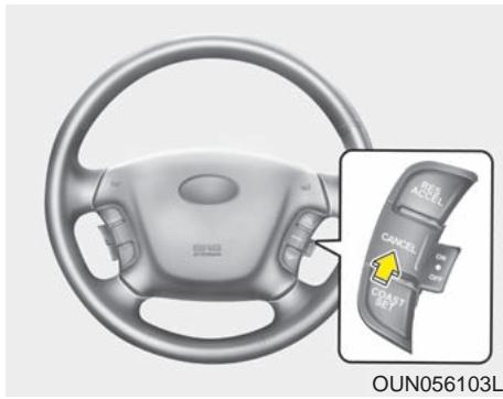 KIA Rondo UN (2006-2010) - Pour accélérer temporairement alors que le régulateur est en circuit : - 1