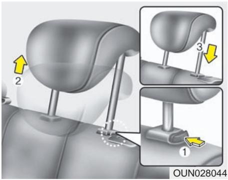 KIA Rondo UN (2006-2010) - Réglage de la hauteur - 1