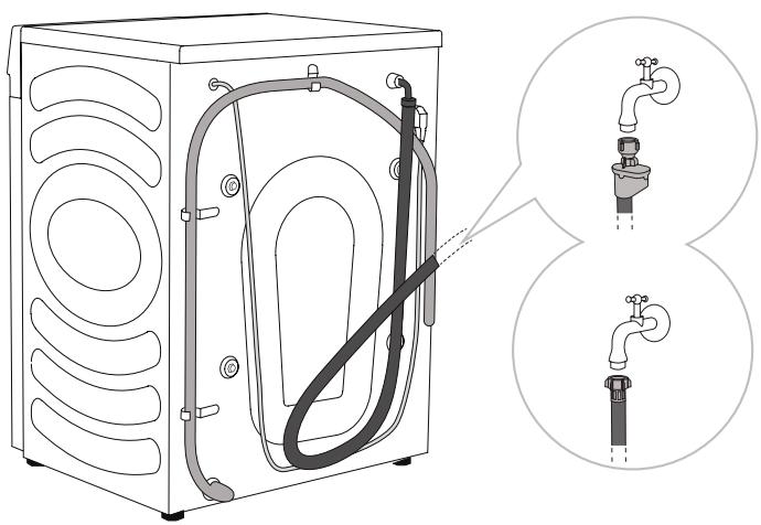 HISENSE WF1Q8041BW - RACCORDEMENT À L'ALIMENTATION EN EAU - 1