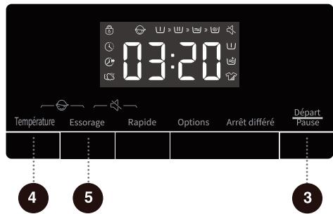 HISENSE WF1Q8041BW1 - ÉTAPE 4 : SÉLECTION DE PARAMÈTRES ET DE FONCTIONS SUPPLÉMENTAIRES - 2