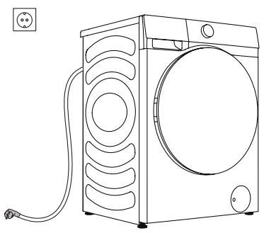 HISENSE WFQP1014EVM - BRANCHEMENT À L'ALIMENTATION ÉLECTRIQUE - 1