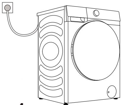 HISENSE WFQP1014EVM - MISE EN MARCHE DU LAVE-LINGE - 1