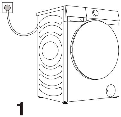 HISENSE WF1Q1041BW - MISE EN MARCHE DU LAVE-LINGE - 1