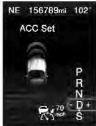 Chrysler 300 (2013) - Programmation d'une vitesse à l'aide du régulateur de vitesse adaptatif - 1