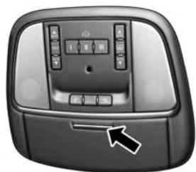 Chrysler 300 (2013) - Volet de rangement pour lunettes de soleil - 1