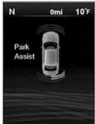 Chrysler 300 (2013) - Affichage du système d'aide au stationnement Affichage du système ParkSenseMD - 4