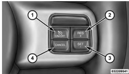 Chrysler 300 (2013) - RÉGULATEUR DE VITESSE ÉLECTRONIQUE - SELON L'ÉQUIPEMENT - 1