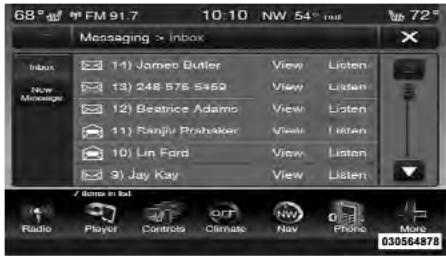 Chrysler 300 (2013) - Messagerie texte - 1