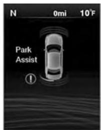 Chrysler 300 (2013) - Affichage du système d'aide au stationnement Affichage du système ParkSenseMD - 5