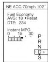 Chrysler 300 (2013) - Consommation moyenne/mode d'économie de carburant (ECO) - selon l'equipement - 1