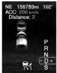 Chrysler 300 (2013) - Réglage du créneau dans le régulateur de vitesse adaptatif - 2