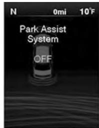 Chrysler 300 (2013) - Affichage du système d'aide au stationnement Affichage du système ParkSenseMD - 2