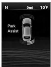 Chrysler 300 (2013) - Affichage du système d'aide au stationnement Affichage du système ParkSenseMD - 3