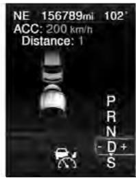 Chrysler 300 (2013) - Réglage du créneau dans le régulateur de vitesse adaptatif - 3