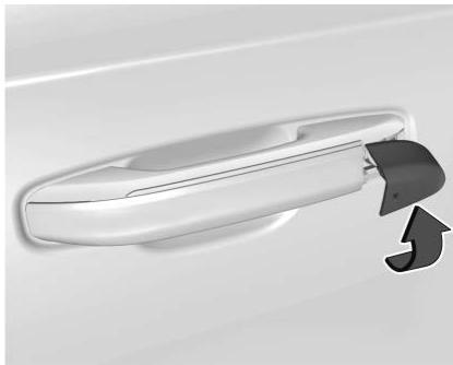 CADILLAC Escalade (2025) - Accès au barillet de serrerde la cléde porteduc conducteur (si la batterie est déchargeé) - 2