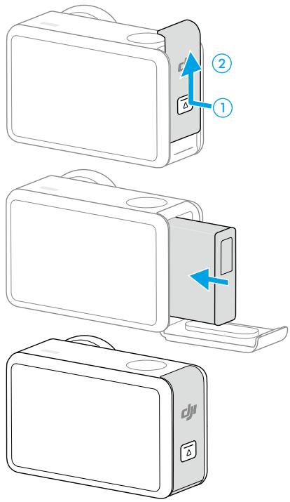 DJI OSMOACTION5PROADVENTURE - Installation de la batterie - 1