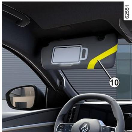 RENAULT Scenic E-Tech (2023) - Rangement pare-soileil 10 - 1