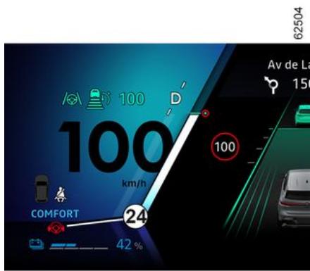 RENAULT Scenic E-Tech (2023) - Alerte « Garder les mains sur le volant » - 1