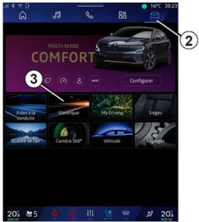 RENAULT Scenic E-Tech (2023) - Programmation du conditionnement d'air - 2