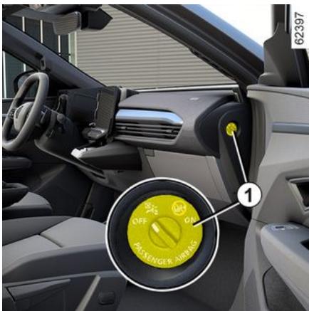 RENAULT Scenic E-Tech (2023) - Désactivation airbag passager avant - 1