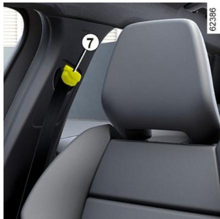 RENAULT Scenic E-Tech (2023) - Réglage en hauteur des ceintures avant - 1